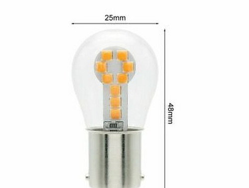 Lampadina led giallo bay15d - led,